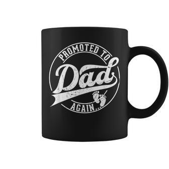 Promoted To Again Dad Pregnancy 2Nd 3Rd Time Dad Coffee Mug - Monsterry AU