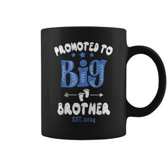Promoted To Big Brother Est 2024 For Pregnancy Or New Baby Coffee Mug - Monsterry AU