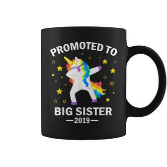 Promoted To Big Sister 2019 Unicorn Big Sister Coffee Mug | Crazezy UK