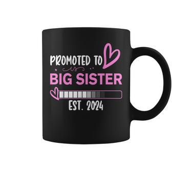 Promoted To Big Sister 2024 First Time Big Sister New Coffee Mug - Seseable