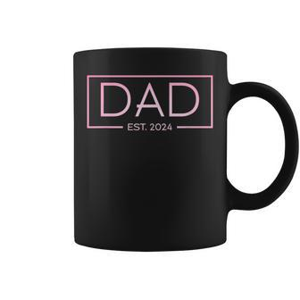 Promoted To Dad 2024 New Dad Girl Newborn Father's Day Baby Coffee Mug - Seseable