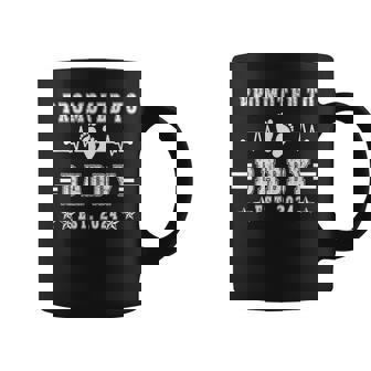 Promoted To Daddy Est 2024 Fathers Day Best Dad Ever Coffee Mug - Thegiftio