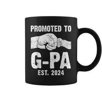 Promoted To G-Pa Est 2024 New G-Pa Father's Day Coffee Mug - Seseable