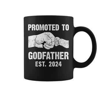 Promoted To Godfather Est 2024 New Godfather Father's Day Coffee Mug - Seseable