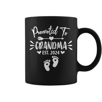 Promoted To Grandma Est 2024 New Grandma Grandmother Coffee Mug | Mazezy UK