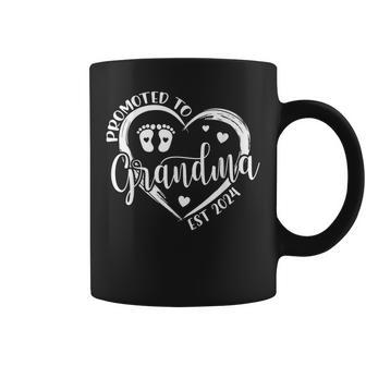 Promoted To Grandma Est 2024 New Grandma Grandmother Coffee Mug | Mazezy DE
