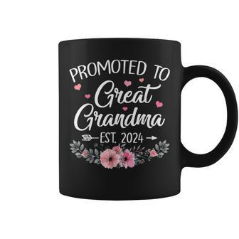 Promoted To Great Grandma Est 2024 First Time New Grandma Coffee Mug - Thegiftio UK
