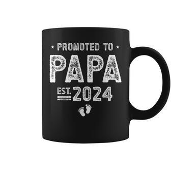 Promoted To Papa 2024 Soon To Be Papa Coffee Mug - Thegiftio UK