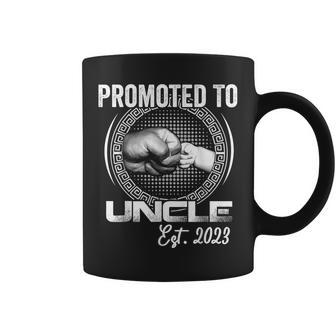 Promoted To Uncle 2023 First Time Fathers Day New Uncle Coffee Mug - Monsterry