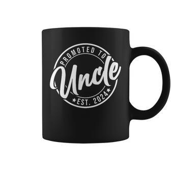 Promoted To Uncle Et 2024 Pocket Pregnancy Father's Day Coffee Mug - Seseable