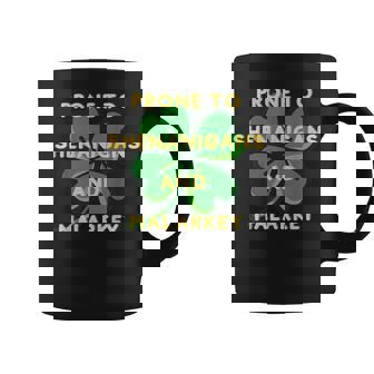 Prone To Shenanigan's Happy St Patrick's Day Fun Irish Coffee Mug - Seseable