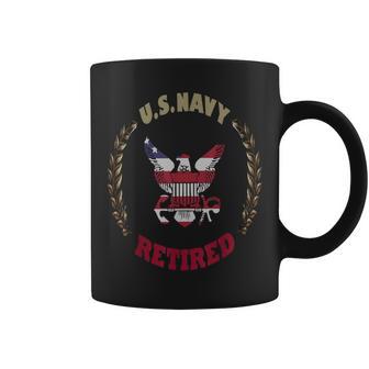 Proud American Retired Us Navy Coffee Mug - Monsterry