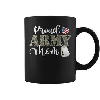 Proud Army Mom Matching Family Camoun Pattern Matching Coffee Mug - Monsterry DE
