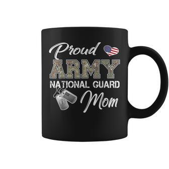 Proud Army National Guard Mom Us Flag Dog Tag Coffee Mug - Monsterry UK