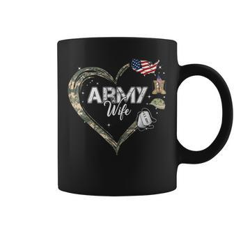 Proud Army Wife Army Graduation Wife Us Army Wife Coffee Mug - Monsterry