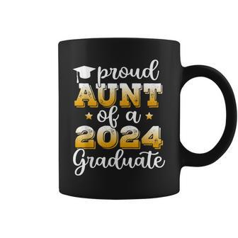 Proud Aunt Of A 2024 Graduate Class Of 2024 Graduation Coffee Mug - Seseable