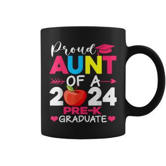Proud Aunt Of A 2024 Pre K Graduate Graduation Coffee Mug - Seseable