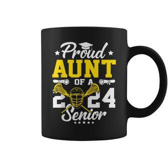 Proud Aunt Of A 2024 Senior Lacrosse Graduate Coffee Mug | Mazezy