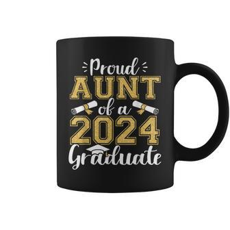 Proud Aunt Of A Class Of 2024 Graduate Senior Aunt Coffee Mug - Seseable