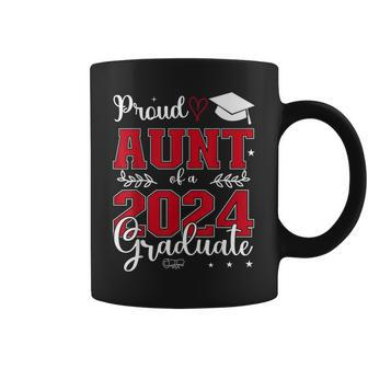 Proud Aunt Of A Class Of 2024 Graduate For Graduation Coffee Mug - Monsterry DE