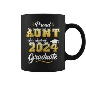 Proud Aunt Of A Class Of 2024 Graduate Senior 24 Graduation Coffee Mug - Monsterry CA