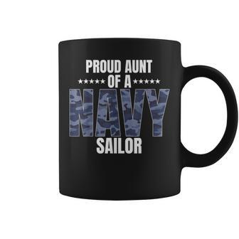 Proud Aunt Of A Navy Sailor Veteran Day Coffee Mug - Monsterry CA