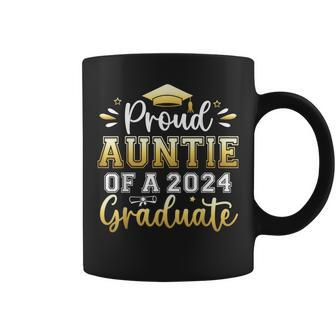 Proud Auntie Of A 2024 Graduate Senior Graduation Women Coffee Mug - Monsterry