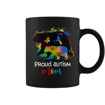 Proud Autism Mom Autism Awareness Puzzle Mom Mother Coffee Mug - Monsterry