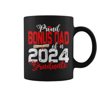 Proud Bonus Dad Of A Class Of 2024 Graduate For Graduation Coffee Mug - Monsterry