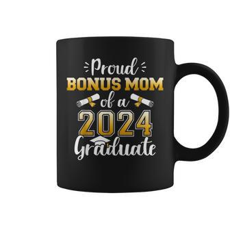 Proud Bonus Mom Of A Class Of 2024 Graduate For Graduation Coffee Mug - Thegiftio UK