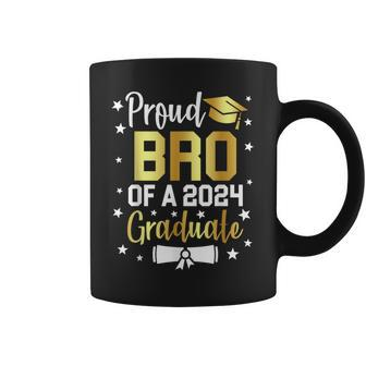 Proud Brother Of 2024 Graduate Family Senior Graduation Day Coffee Mug - Seseable