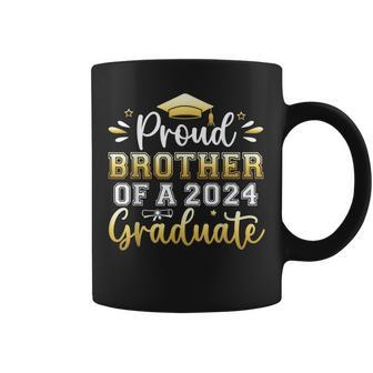 Proud Brother Of A 2024 Graduate Senior Graduation Boys Coffee Mug - Monsterry AU