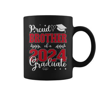 Proud Brother Of A Class Of 2024 Graduate For Graduation Coffee Mug - Monsterry DE