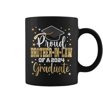 Proud Brother-In-Law A 2024 Graduate Class Senior Graduation Coffee Mug - Monsterry