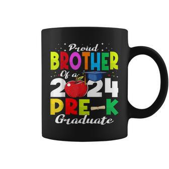 Proud Brother Of Pre-K Graduate 2024 Graduation Brother Coffee Mug - Seseable