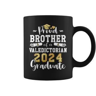 Proud Brother Of A Valedictorian Class 2024 Graduation Coffee Mug - Seseable