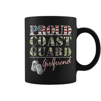 Proud Coast Guard Girlfriend American Veteran Military Coffee Mug - Monsterry DE