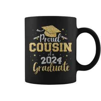 Proud Cousin Of A Class Of 2024 Graduate Senior Graduation Coffee Mug - Seseable