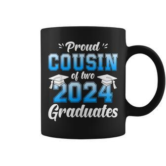 Proud Cousin Of Two 2024 Graduates Class Of 2024 Senior Coffee Mug - Monsterry