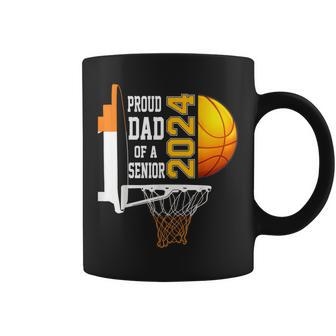 Proud Dad Of A Basketball Senior 2024 Coffee Mug - Seseable