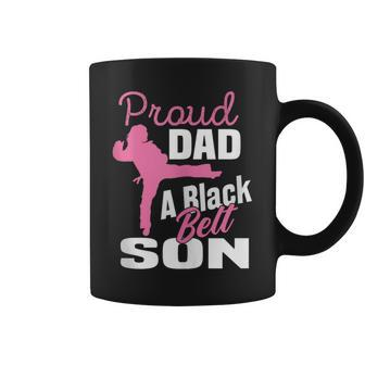 Proud Dad Black Belt Son Karate Dad Judo Father's Day Coffee Mug - Thegiftio UK