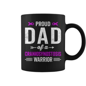 Proud Dad Of A Craniosynostosis Warrior Awareness Recovery Coffee Mug - Monsterry DE