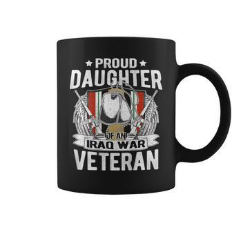 Proud Daughter Of Iraq Veteran Dog Tags Military Child Coffee Mug - Monsterry