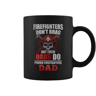 Proud Firefighter Dad Firefighter Support Coffee Mug | Crazezy AU