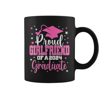 Proud Girlfriend Of A 2024 Graduate Class Senior Graduation Coffee Mug - Monsterry
