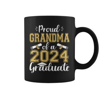 Proud Grandma Of A 2024 Graduate For Family Graduation Coffee Mug - Seseable