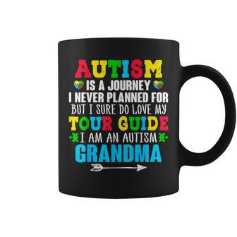 Proud Grandma Autism Awareness Month Grandson Granddaughter Coffee Mug - Seseable