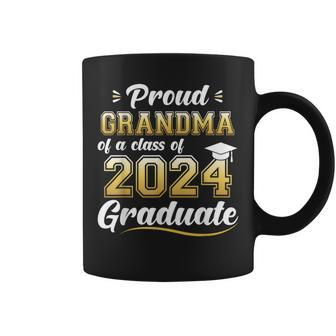 Proud Grandma Of A Class Of 2024 Graduate Senior Graduation Coffee Mug - Thegiftio