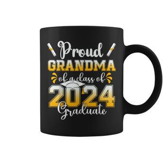 Proud Grandma Of A Class Of 2024 Graduate Senior Graduation Coffee Mug - Monsterry