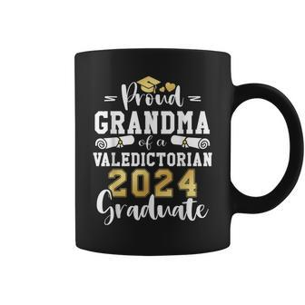 Proud Grandma Of A Valedictorian Class 2024 Graduation Coffee Mug - Thegiftio UK